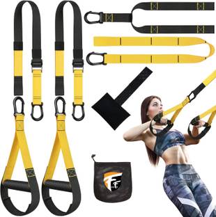 FirstFit Suspension Training Kit, All-in-One Full Body Workout for Home,Travel,Outdoors Resistance Tube