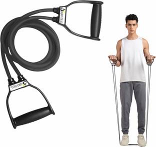 AJRO DEAL Double Toning Resistance Tube Pull Rope Elastic Rubber Resistance Tube