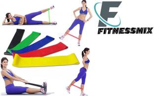 fitnessmix Resistance Loop Bands for Leg and Hand - 5 Set Resistance Tube