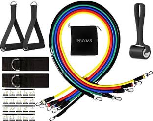 PRO365 Resistance Bands Kit for Strength and Flexibility for Home Gym Workout Resistance Tube
