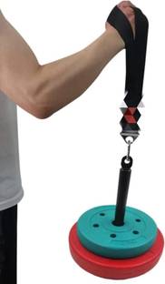 sPORTZ Arm Wrestling Strap New Attachment-Two Lengths In One Weight Lifting Bar,Black Resistance Tube