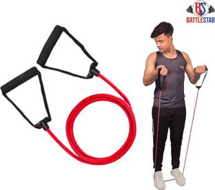 Battlestar Resistance Tube Exercise Bands for Stretching, Workout, for Men, and Women Resistance Tube