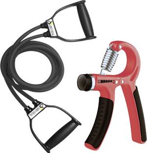 AJRO DEAL Home Gym Kit -Hand Grip and Resistance Tube for Fitness Training Resistance Tube