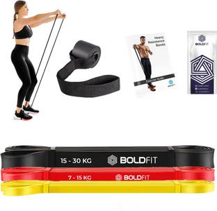 BOLDFIT Heavy Resistance Band Set For Exercise Stretching Resistance Tube For Men Women Resistance Tube
