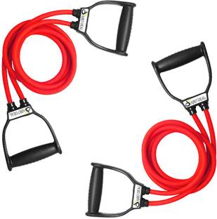 AJRO DEAL Double Toning Tube,Exercise & Stretching Resistance Band For Men & Women Workout Resistance Tube