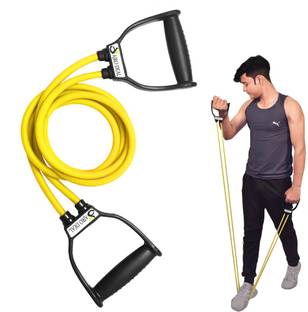 AJRO DEAL Double Toning Resistance Tube Pull Rope Elastic Rubber Resistance Tube