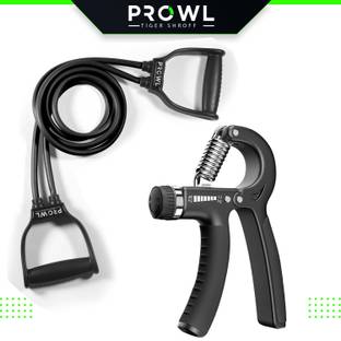 PROWL by Tiger Shroff Resistance Tube for Exercise / Stretching & Hand Power Gripper Resistance Tube