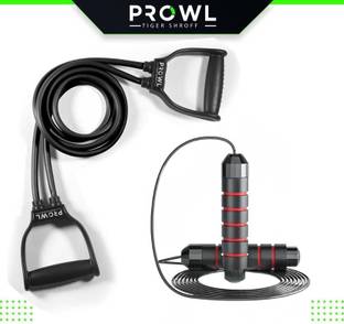 PROWL by Tiger Shroff Resistance Tube for Exercise / Stretching & Hand Power Gripper Resistance Tube