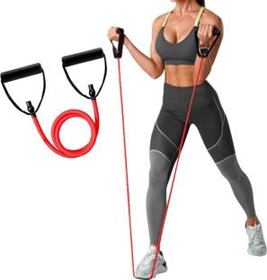 Xtrim Rope with Non-Slip Grip Handles & Stretchable Ideal for Workout Resistance Tube