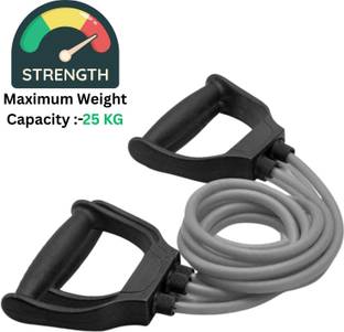 Shopeleven Pull Rope Double Stretching Tube Latex Fitness Band Toning Tube Resistance Tube