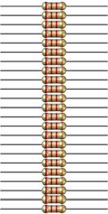 Charohm CH2K2V100P 2.2k Ohm 0.25W 100 Pieces Fixed Resistor