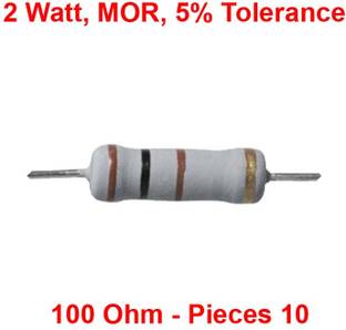 ELPH MOR | Metal Oxide Resistance | 2 Watt | 100 Ohm Pcs 10 Fixed Resistor