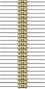 Charohm CH470R100P 470 Ohm 0.25W 100 Pieces Fixed Resistor
