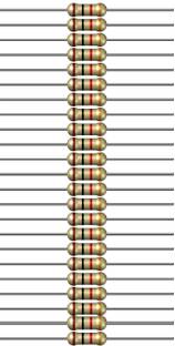 Charohm CH1K100P 1k Ohm 0.25W 100 Pieces Fixed Resistor