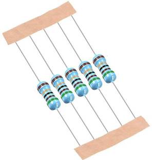gobagee 5 Band 1K ohm 1/4w 1% Carbon Film resistor, Set of 5 resistors Fixed Resistor