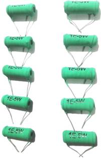 RKRESISTORS 1 Ohm 5W Resistor Fixed Resistor