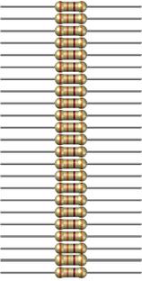 Charohm CH330R100P 330 Ohm 0.25W 100 Pieces Fixed Resistor