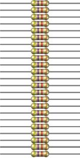 Charohm CH4K7V100P 4.7k Ohm 0.25W 100 Pieces Fixed Resistor