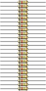 Charohm CH820K100P 820k Ohm 0.25W 100 Pieces Fixed Resistor