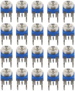 Charohm 500 Ohm (501) 20 Pcs Single Turn Vertical Preset Potentiometer Variable Resistor