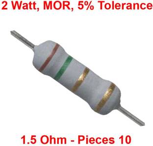 ELPH MOR | Metal Oxide Resistance | 2 Watt | 1.5 Ohm Pcs 10 Fixed Resistor