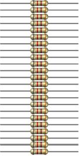 Charohm CH820R100P 820 Ohm 0.25W 100 Pieces Fixed Resistor