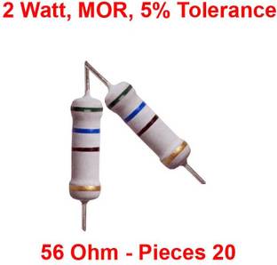 ELPH MOR | Metal Oxide Resistance | 2 Watt | 56 Ohm Pcs 20 Fixed Resistor