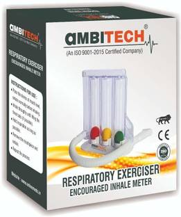 AMBITECH Respirometer 3 Ball Lung Exerciser Spirometer exerciser Respiratory Exerciser