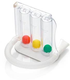 BOS MEDICARE Exerciser 3-Chamber Incentive Spirometer Exerciser Spirometer Respiratory Exerciser