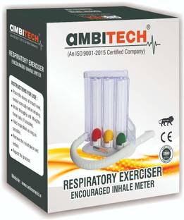AMBITECH Respirometer 3 Ball Lung Exerciser Spirometer Respiratory Exerciser