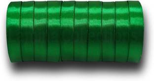 Lamina Collections Satin Ribbon Roll, 0.5" inch Wide, 10 Meter Length (approx) Green Satin Ribbon