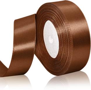 ShikharRetails Brown1 Brown Satin Ribbon