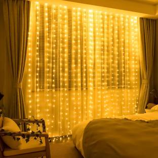 FIZZYTECH 300 LEDs 3.5 m Yellow Flickering Ball Rice Lights