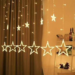 Quirky Haat 12 LEDs 0.41 m White Flickering, Steady Star Rice Lights