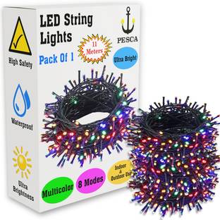 PESCA 40 LEDs 11 m Multicolor Steady String Rice Lights