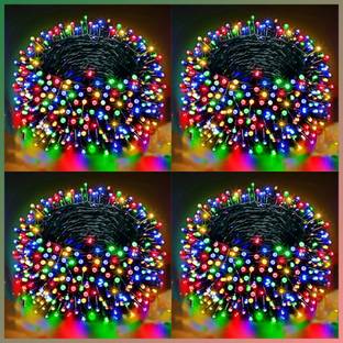 Copper Series String Led Light or Indoor & Outdoor Home & Diwali Decoration 40 LEDs 10 m Multicolor Steady, Flickering String Rice Lights
