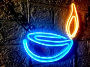 SG Print 240 LEDs 25 m Blue, Yellow Steady Bulb Rice Lights
