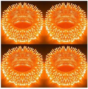 MPROW 40 LEDs 11 m Orange Steady Bulb Rice Lights