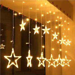 Refulgix 138 LEDs 3 m Yellow Flickering, Steady Star Rice Lights