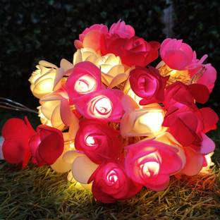 NISCO 18 LEDs 4 m Gold Steady Flower Rice Lights