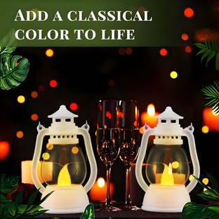 Vespa ® Mini Lanterns with LED Candle, Home Decorative for Wedding Lantern Multi Candle