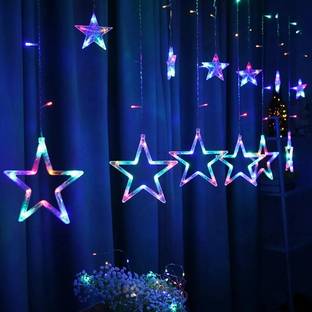 FIZZYTECH 118 LEDs 3.5 m Multicolor Flickering Star Rice Lights