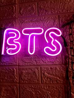 SG Print BTS Neon Sign/Lights Neon LED Light, Decorative Light for Room, Bedroom