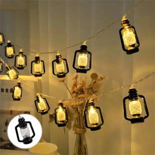 Refulgix 16 LEDs 4 m Yellow Steady Lantern Rice Lights
