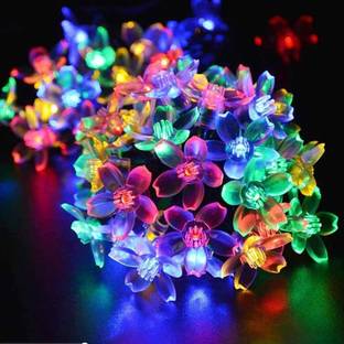 GLowcent 14 LEDs 3 m Multicolor Steady Flower Rice Lights
