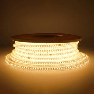 MANSAA 120 LEDs 5 m Yellow Steady Strip Rice Lights