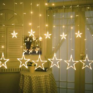KUBER INDUSTRIES 12 LEDs 4 m White Steady Star Rice Lights