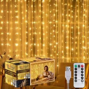 TechPride 300 LEDs 3 m Yellow Flickering String Rice Lights