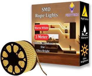 FIZZYTECH 390 LEDs 3 m Yellow Color Changing Strip Rice Lights