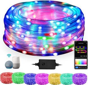 Copper Series String Led Light or Indoor & Outdoor Home & Diwali Decoration 40 LEDs 10 m Multicolor Steady, Flickering String Rice Lights
